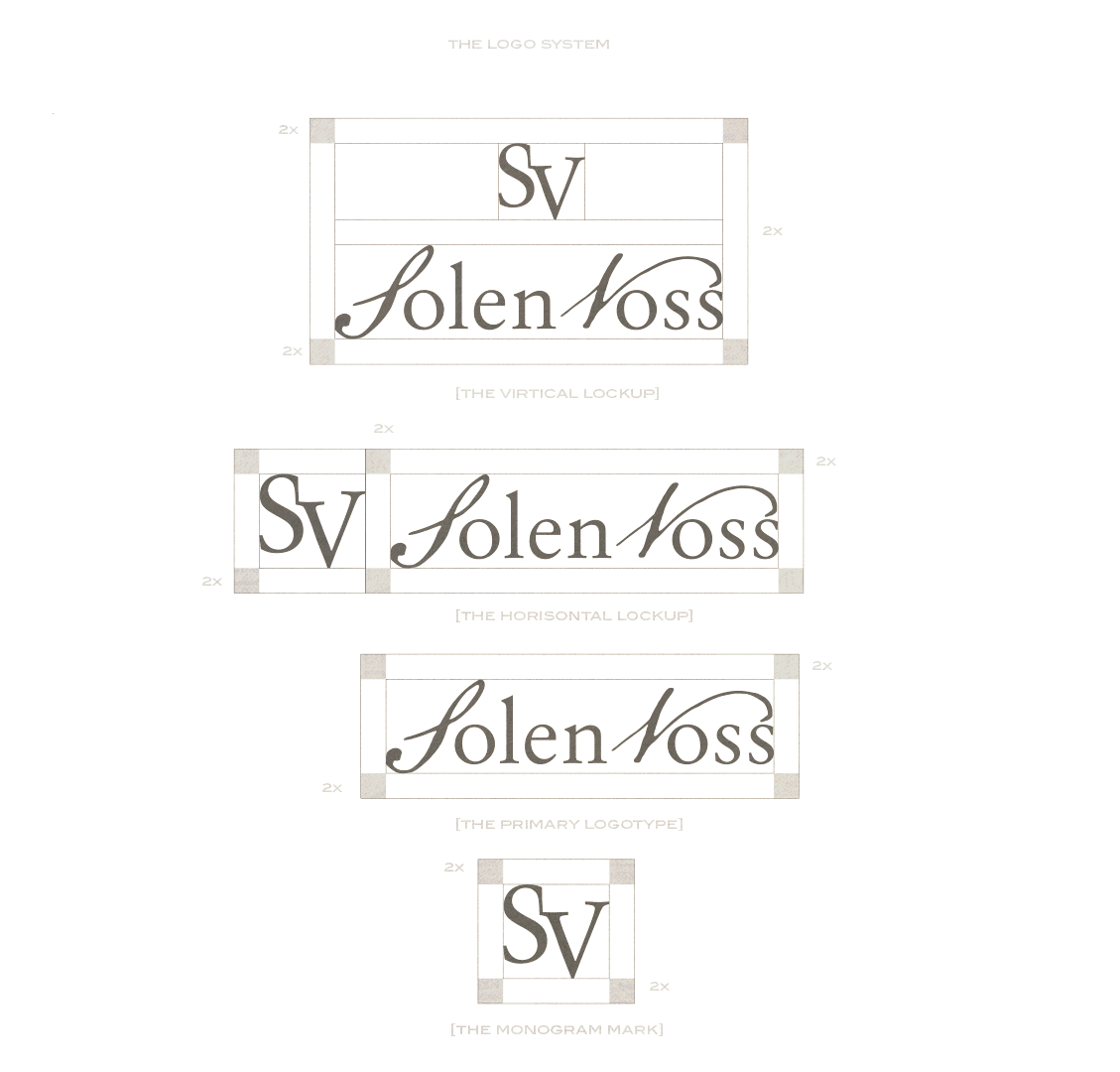 Signature variations drawn in fine line work